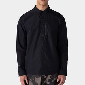 686 Men's Everywhere Snap-Up Long Sleeve Shirt Black Small
